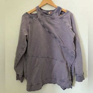 pilcro crossover sweatshirt